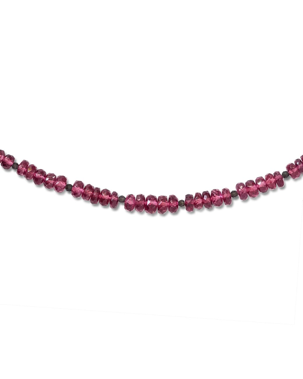 Bombyx House Metallic Birthstone January Garnet Necklace