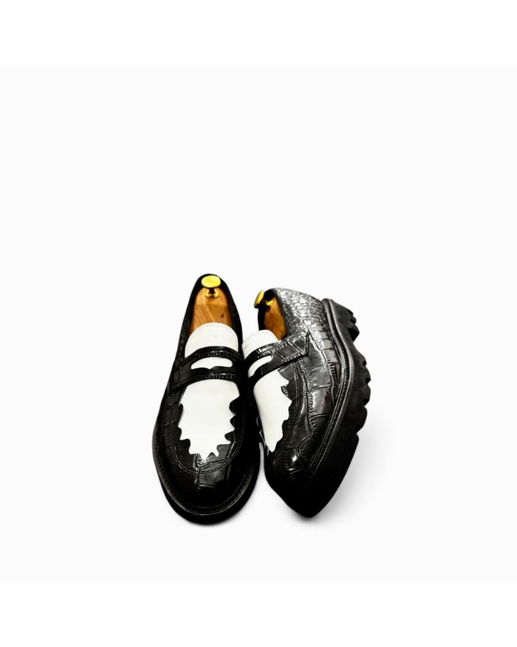 Jpo Black Koch House Platform Loafers for men