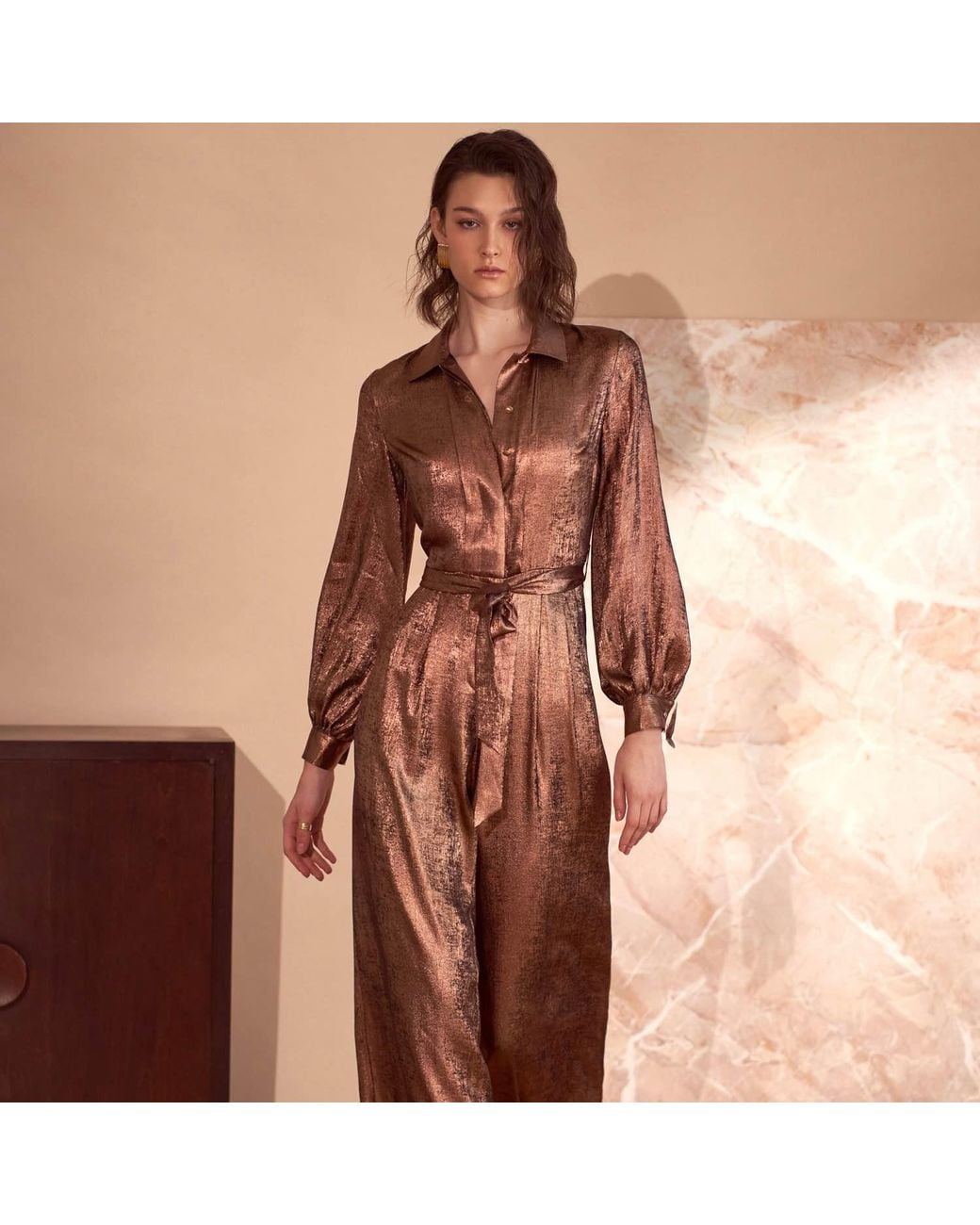 Emma Wallace Brown Camilla Jumpsuit