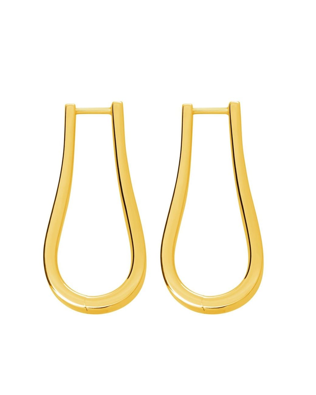 Lucy Quartermaine Metallic Petal Hoops Extra Large