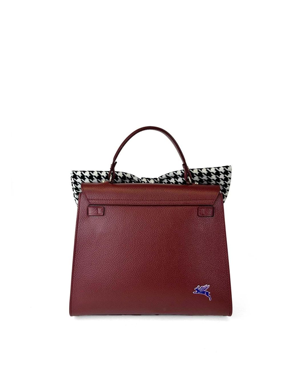 Maison Rubaiyat White Lulu Hand-Painted Leather Top Handle Bag – Milkshake