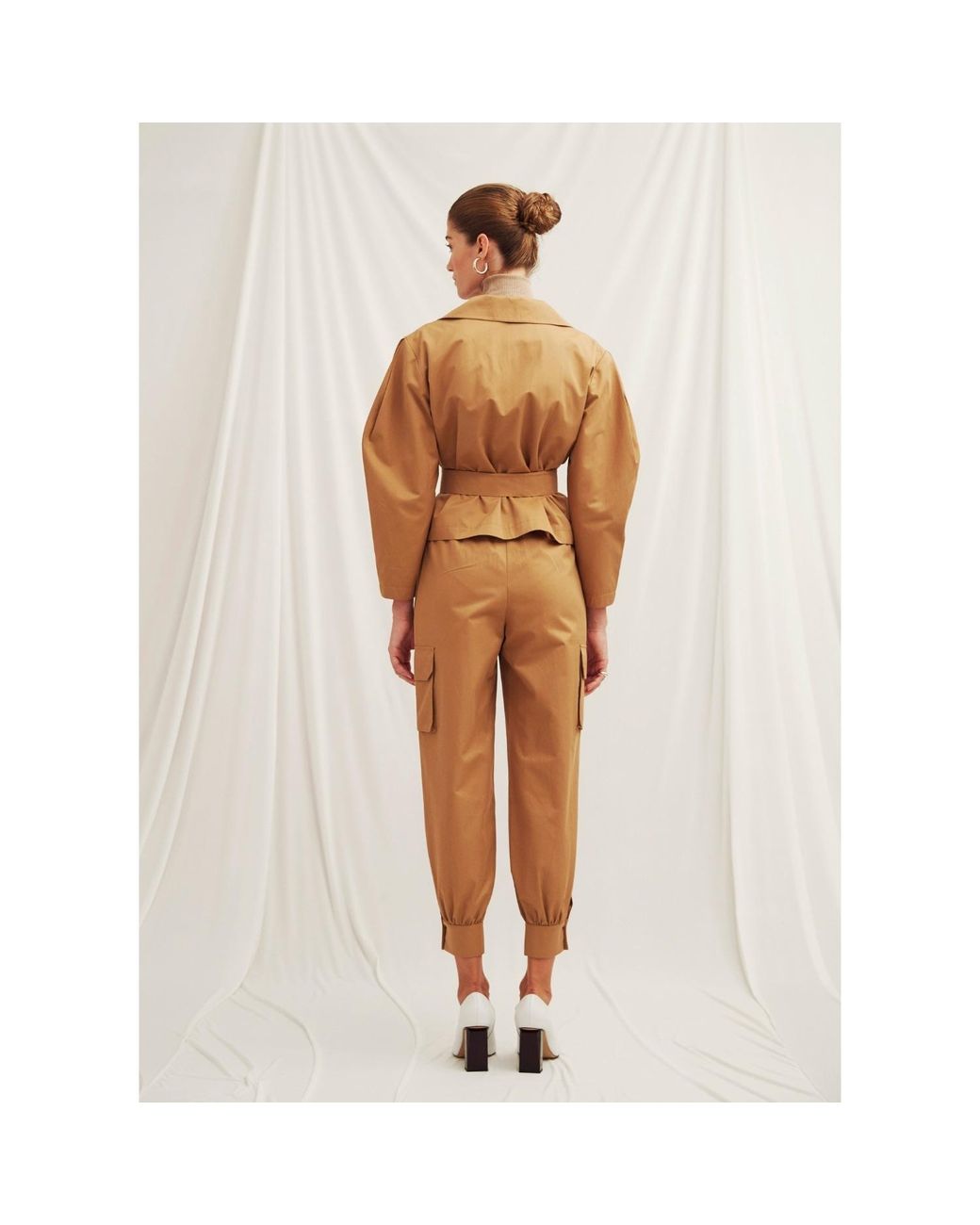 NAZLI CEREN Brown Kai Jacket