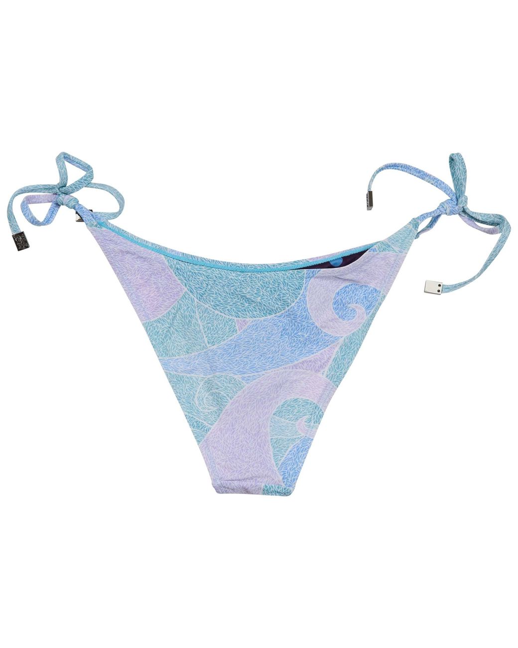 Lords of Harlech Blue Samara Grain Paisley Bikini Bottom