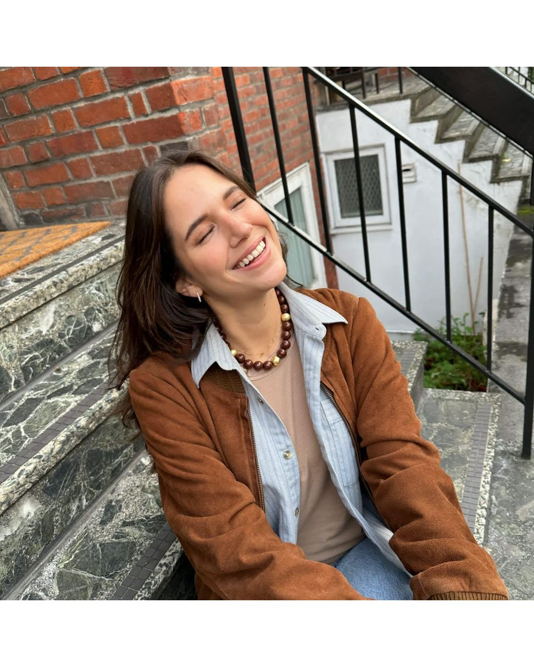 Eyeconic by Samar Ajram Brown Chunky Bead Necklace