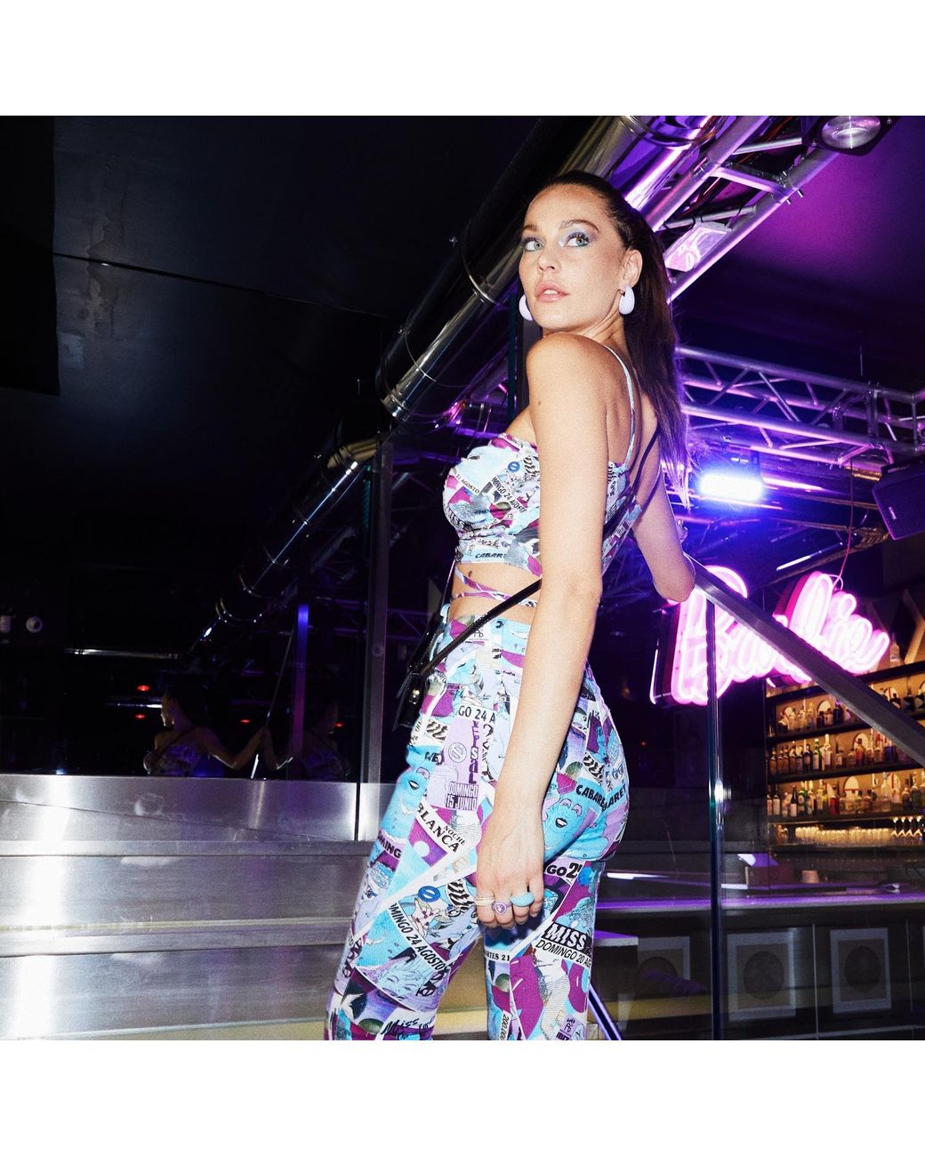 Brenda Agradi Blue Ibiza Style Printed Trousers