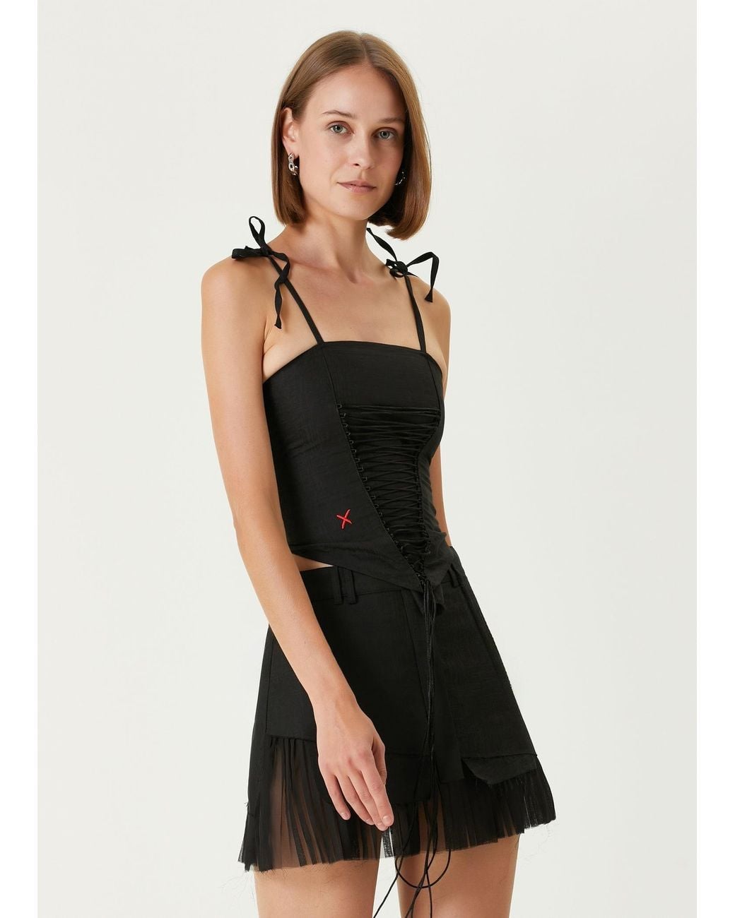 Pcfg Black Your Itch Corded Top