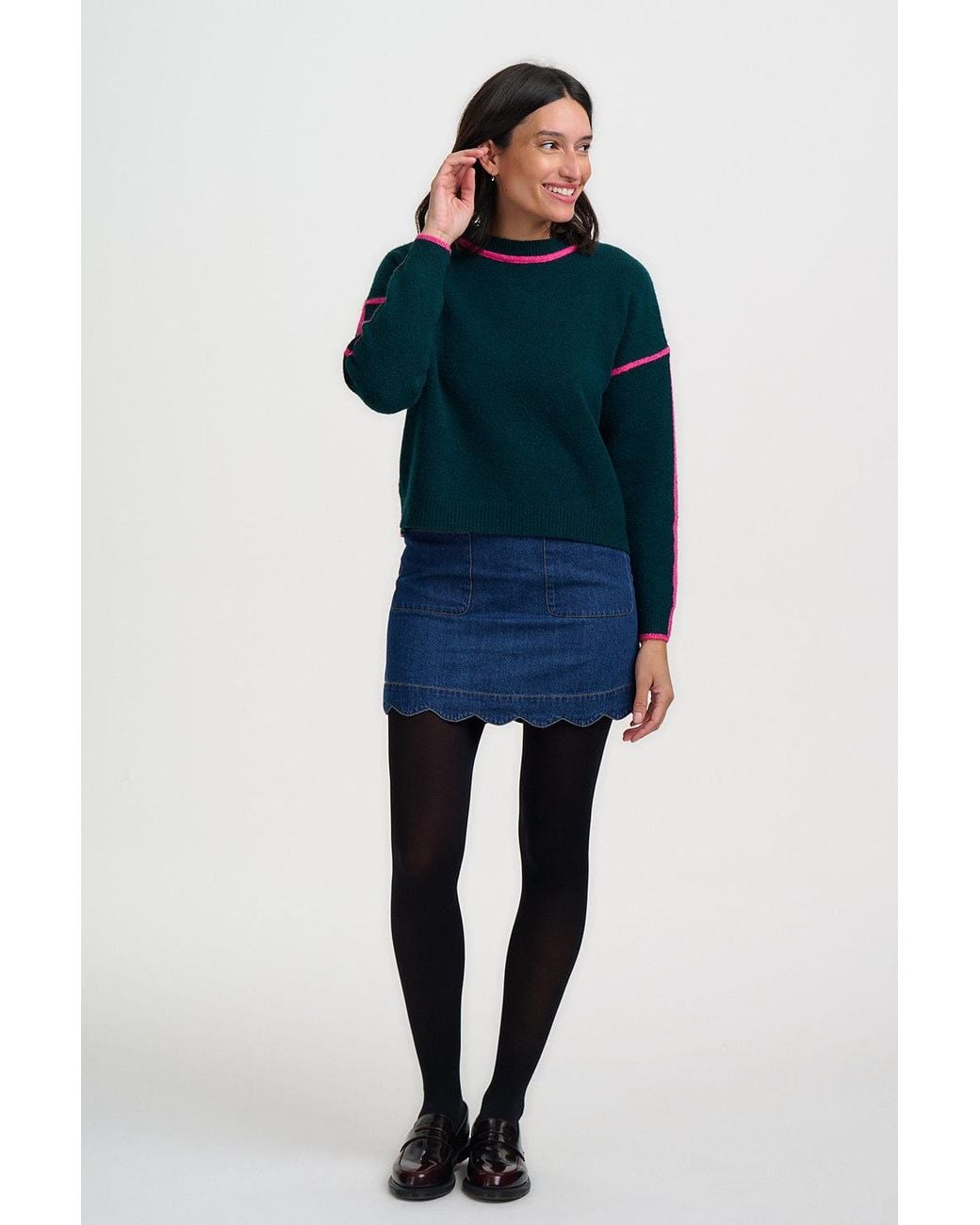 Sugarhill Green Rozalia Sweater Jade