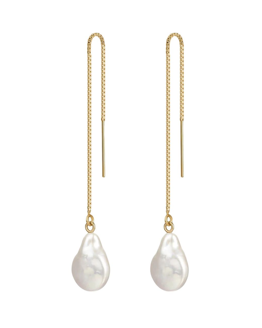 Katy Faye White Lola Earrings