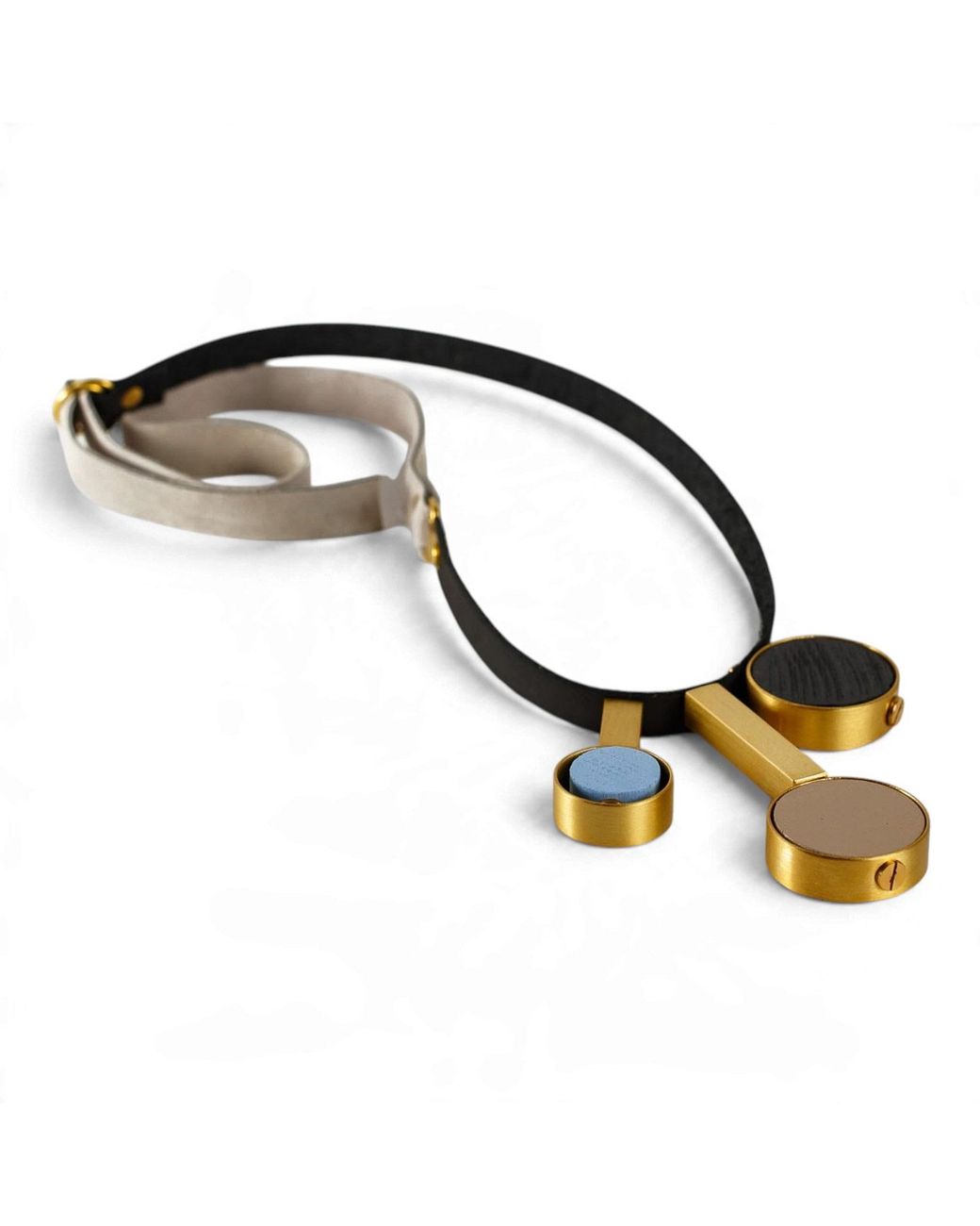 Svetlana Vukov Black Neutrals Sand& Triple Pulse Necklace