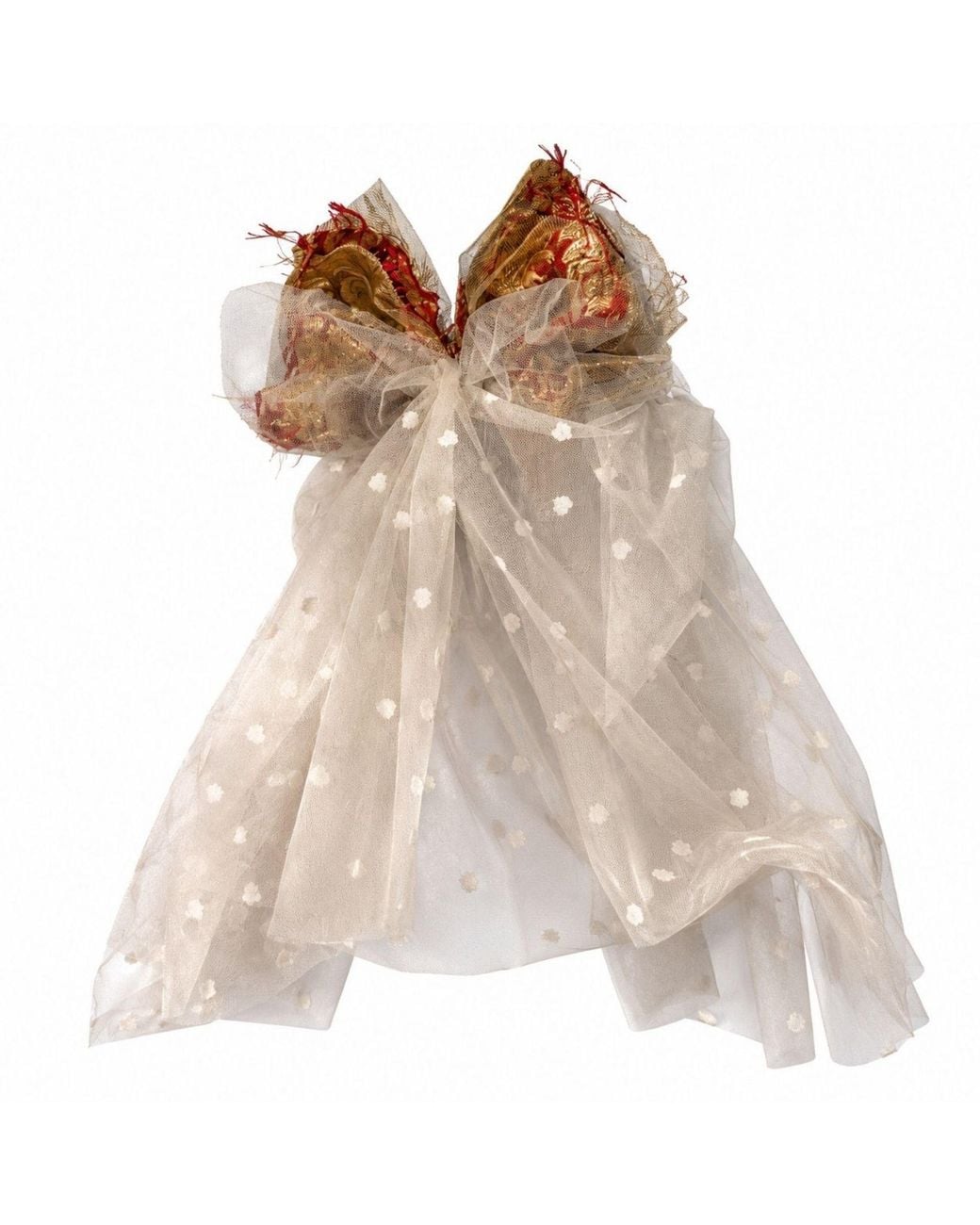 Miro Misljen Brown Couture Bow Veil Headpiece