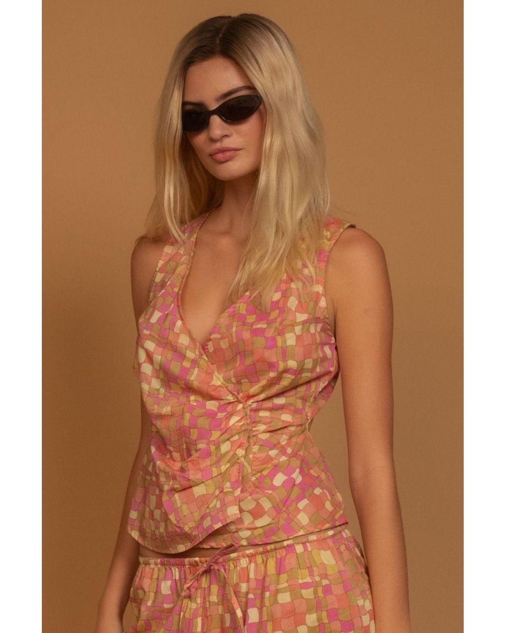 Montce Red Ibiza Geo Selah Top
