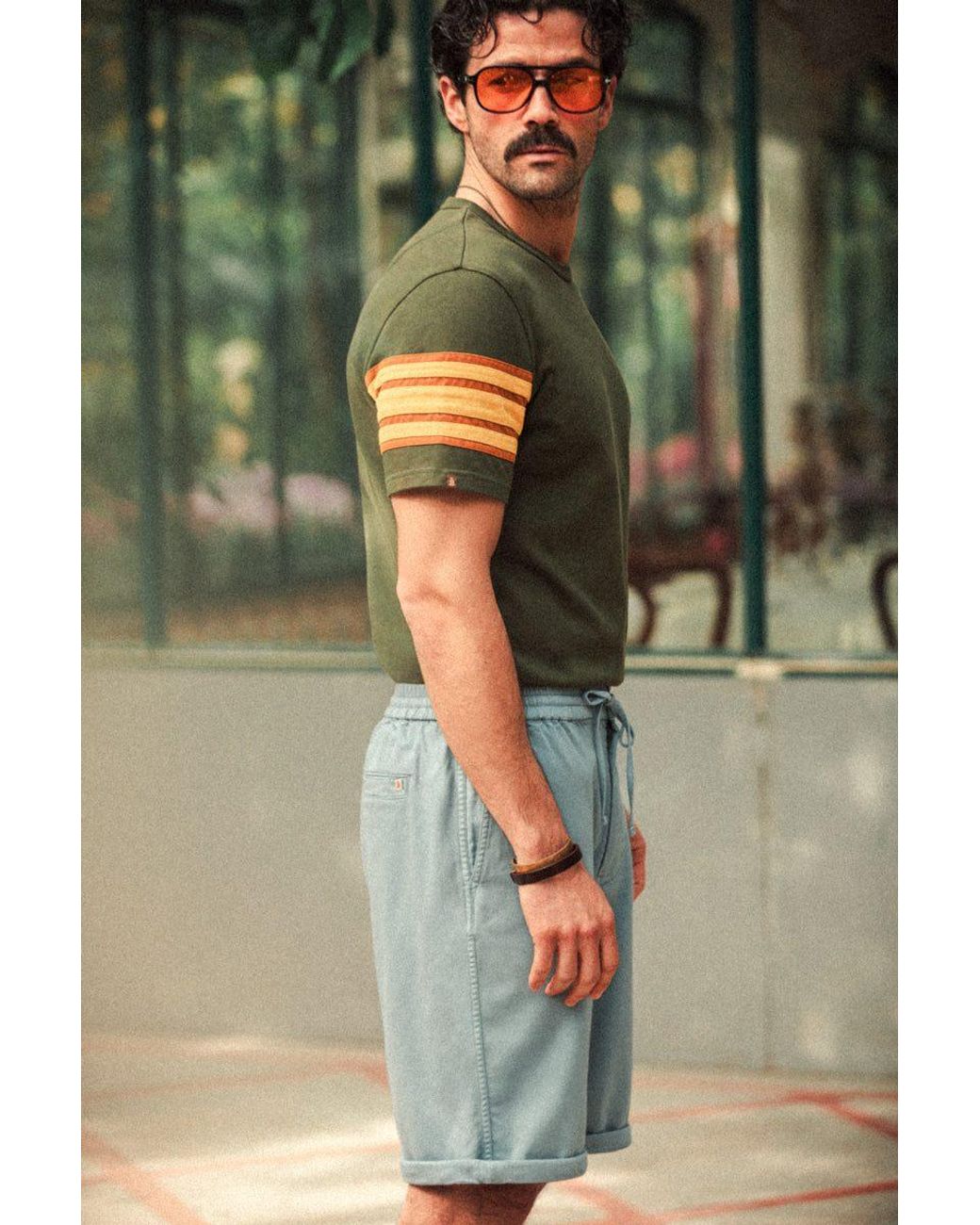 &SONS Trading Co Blue Orta Bermuda Shorts Sky for men
