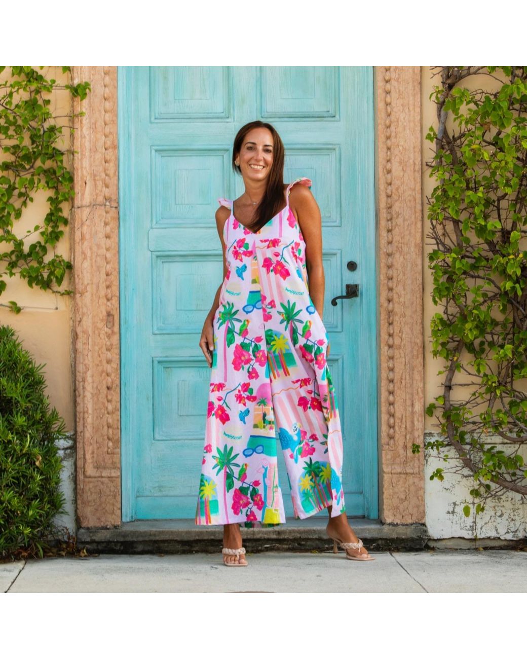 Pick Happy White Limited Edition Angel Jumpsuit Palm Beach