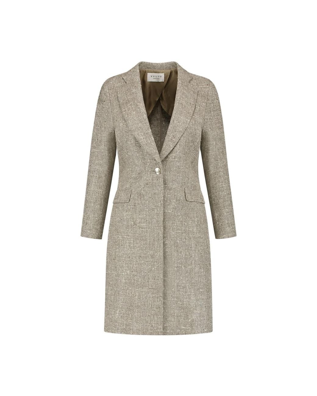Vulto Gray Silk Coat