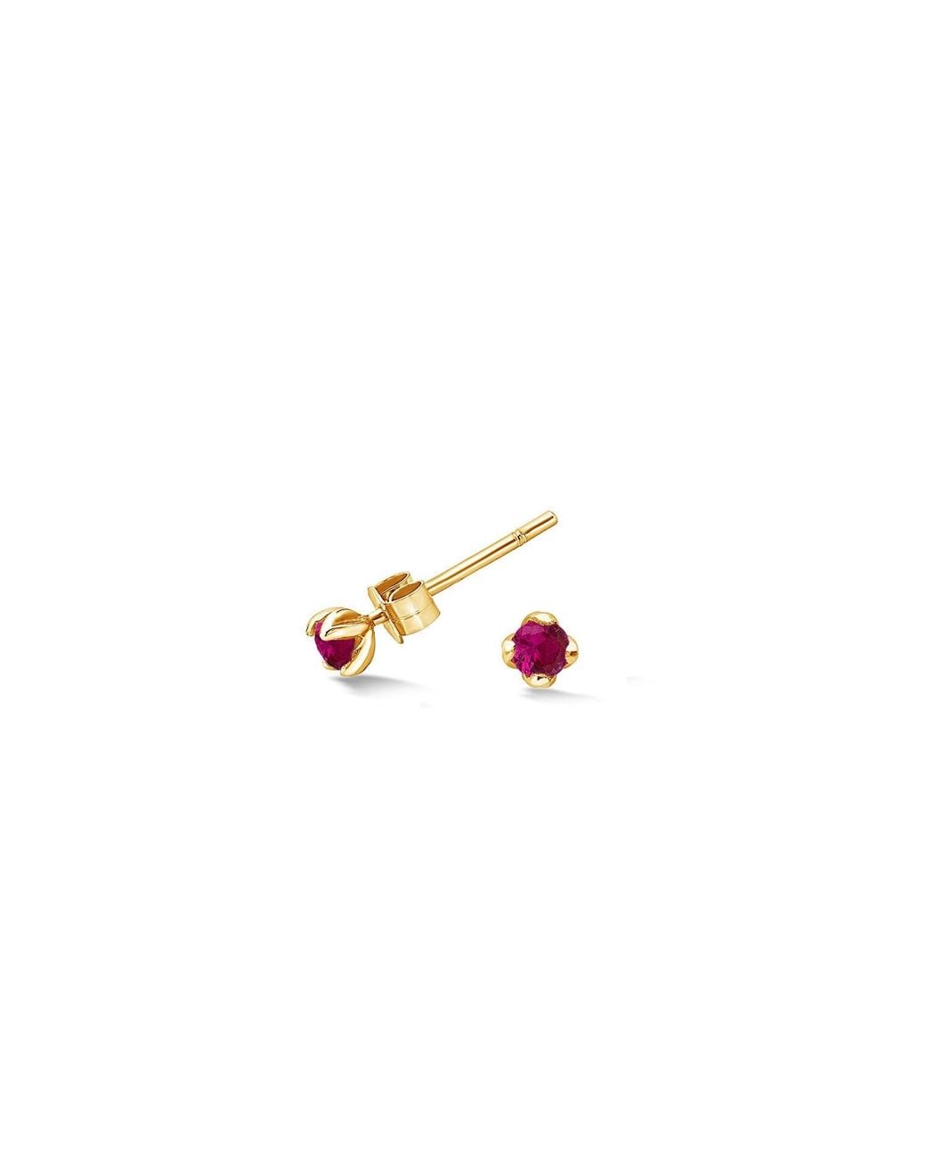Dower & Hall Metallic Ruby Orissa Studs