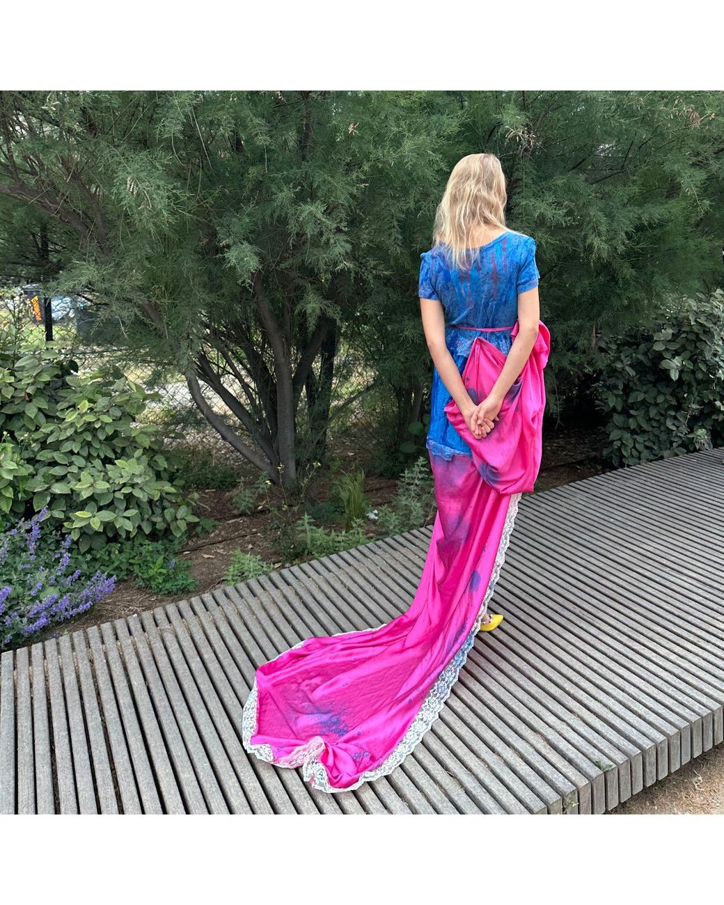 Miro Misljen Purple Draped Maxi Dress