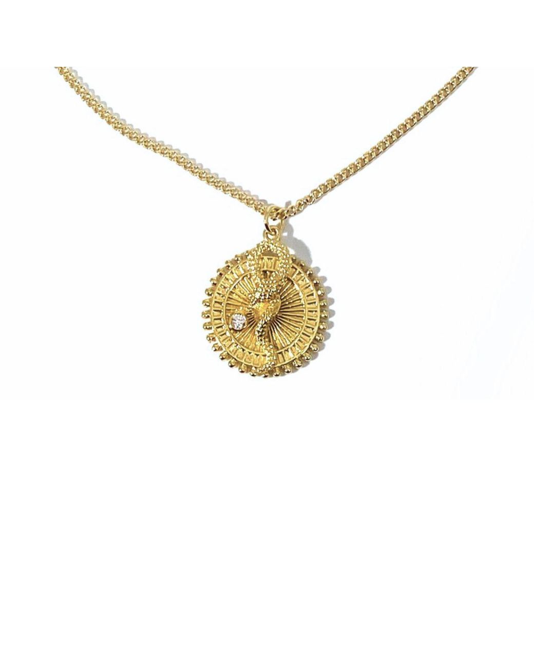 Rachel Nathan Metallic Queen Snake Necklace