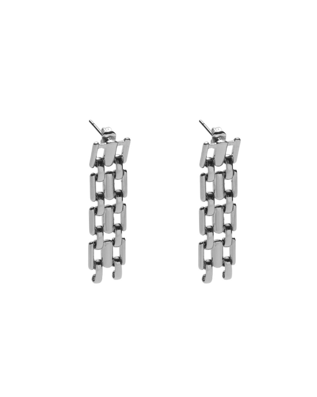Argento Vivo Metallic Panthera Link Earring