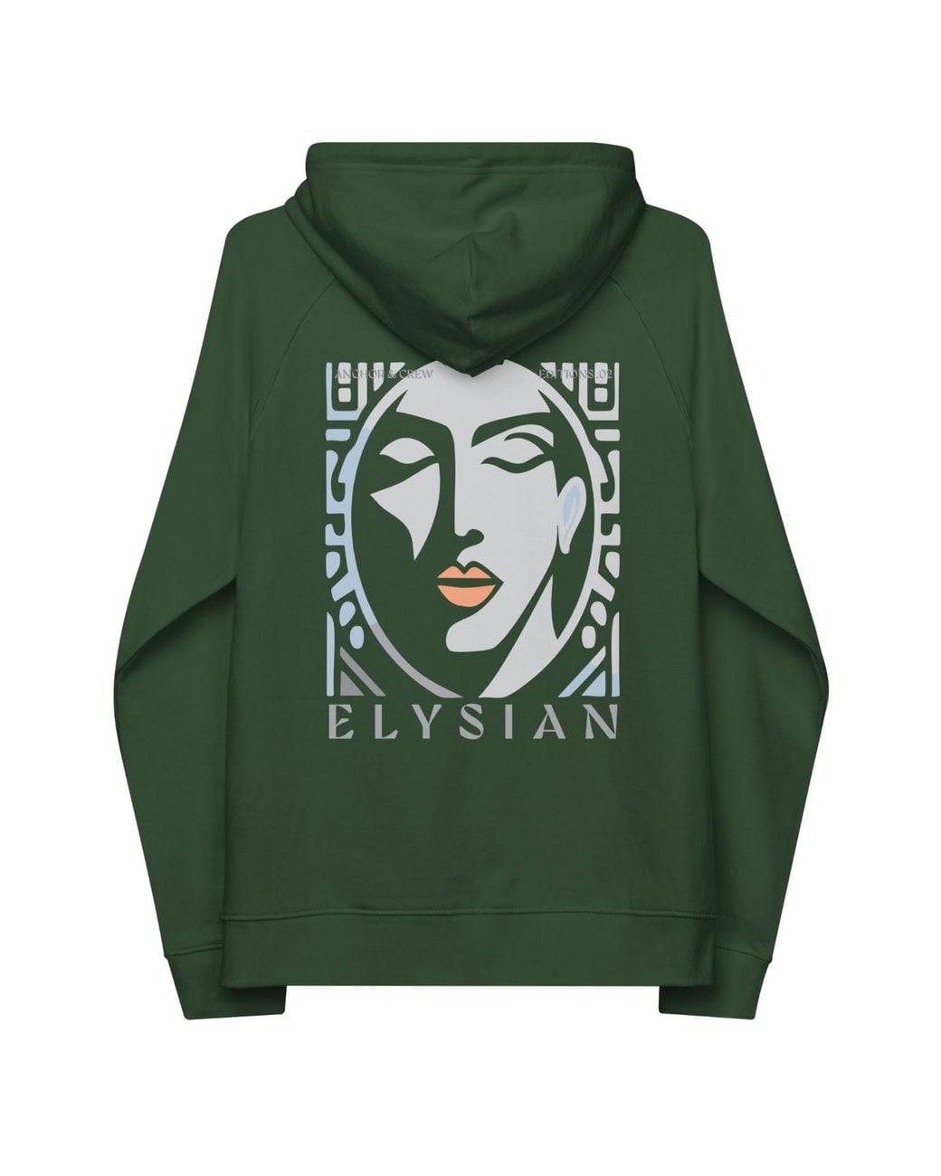 Anchor and Crew Green Bottle Two Elysian Editions Organic Cotton Hoodie for men