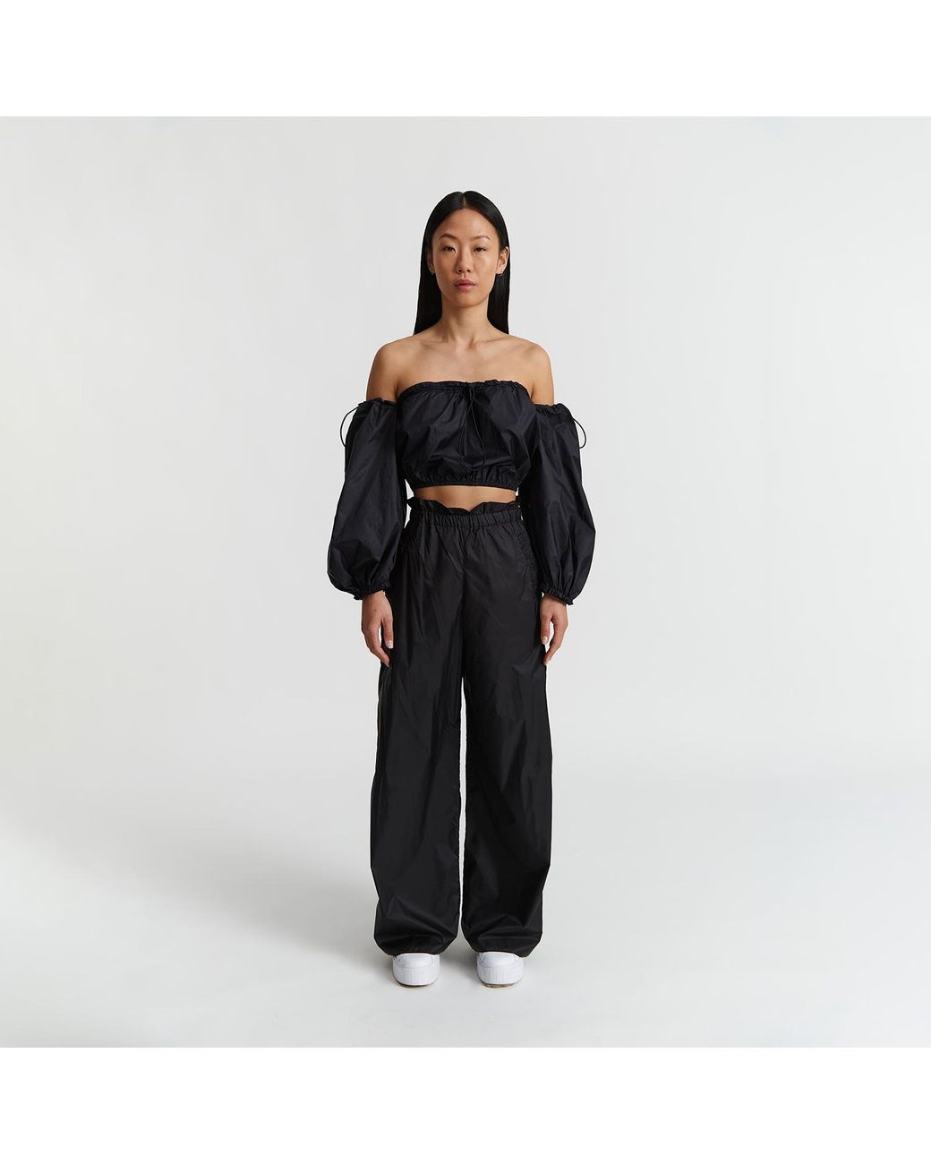 Audrey Vallens Black Spades Athleisure Pants
