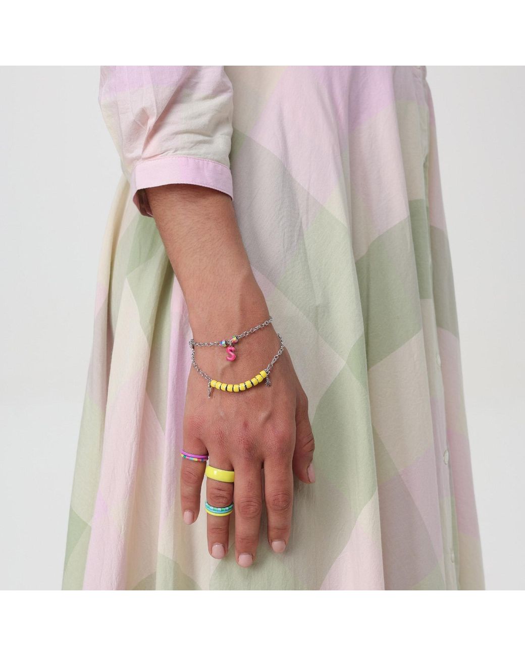 Pinnole Yellow Sunflower On A Seaside Ring Stack