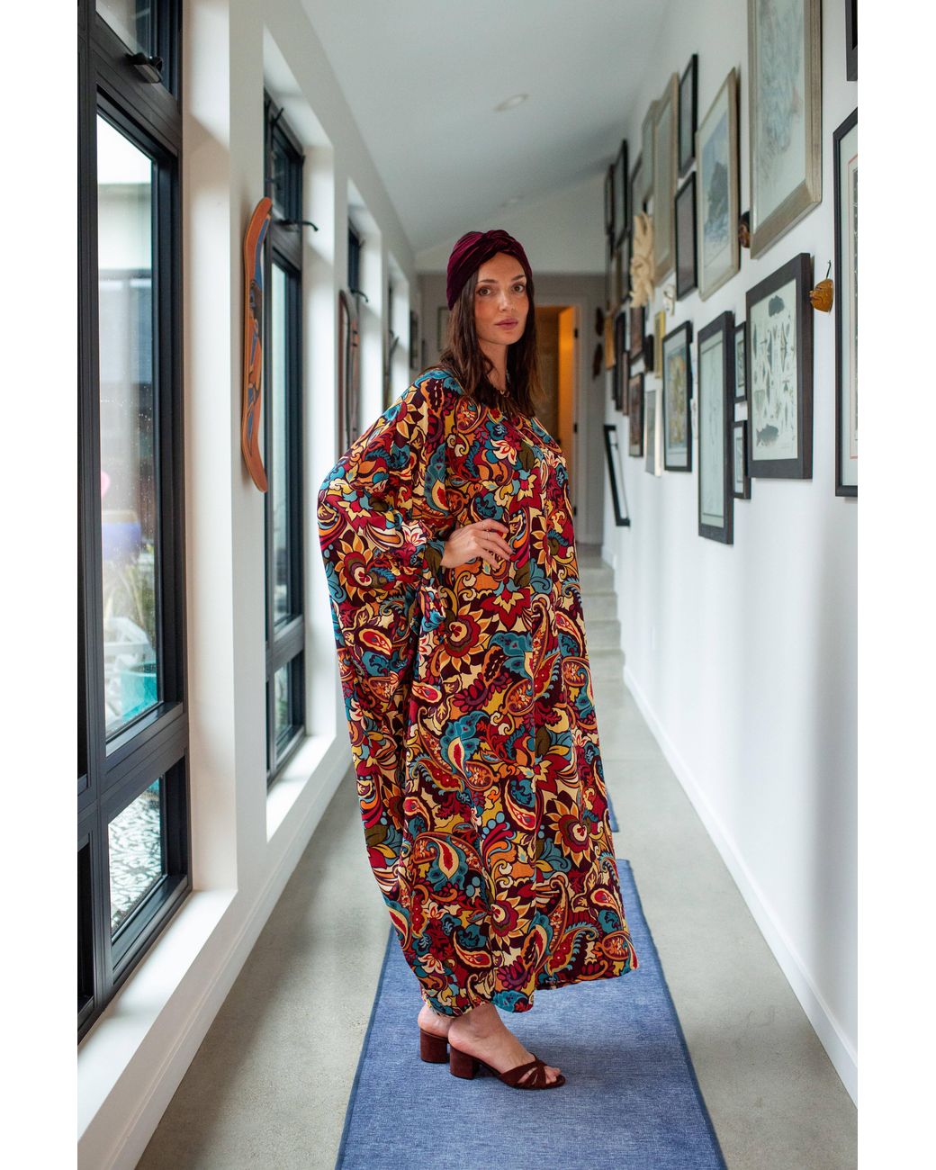 Jennafer Grace Red Capri Caftan