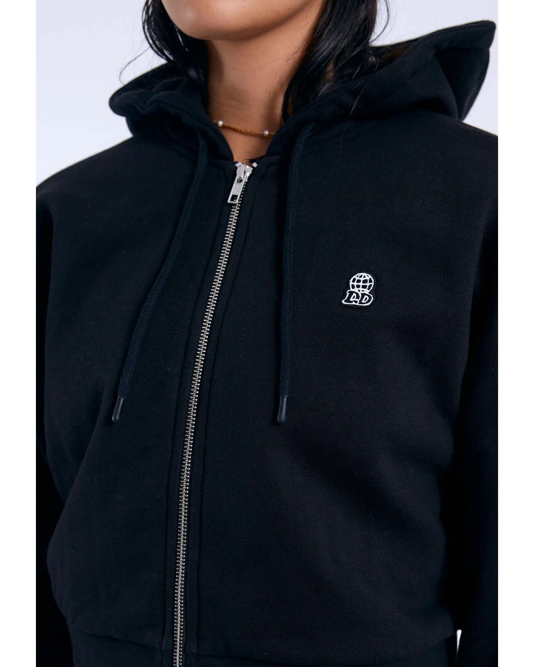 Dr. Denim Black Ethel Zip Hoodie
