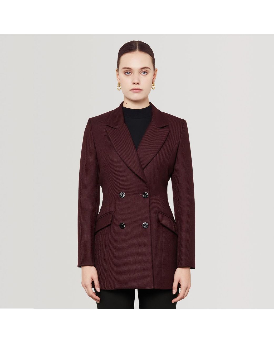 SEREN LONDON Red Burgundy Dress Jacket