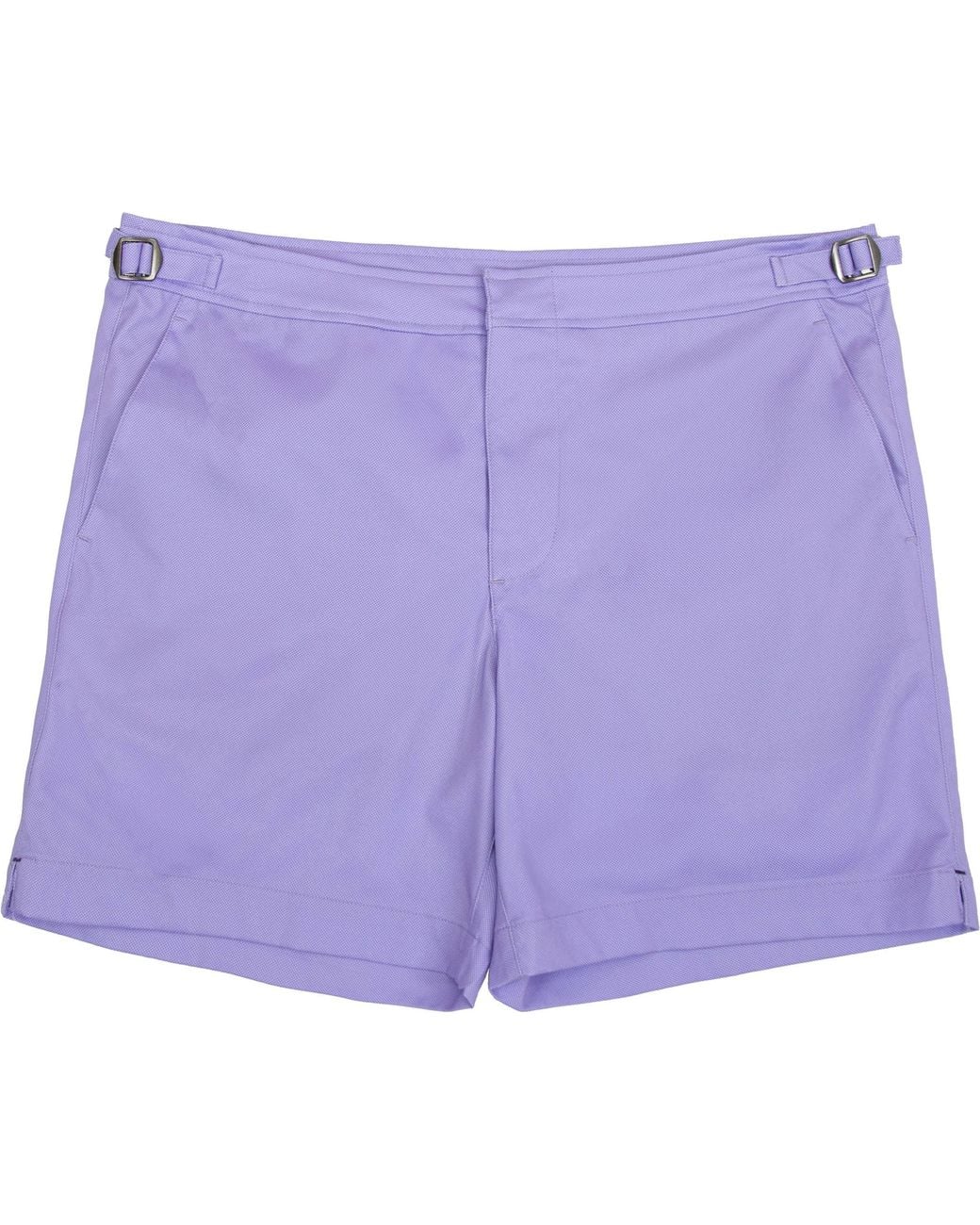 Lords of Harlech Purple Neptune Oxford Tailored Swim Short for men