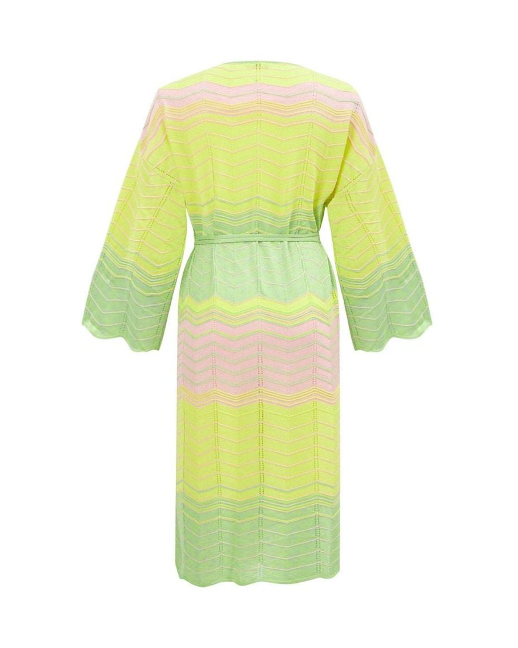 Peraluna Green Sakura Knit Kimono