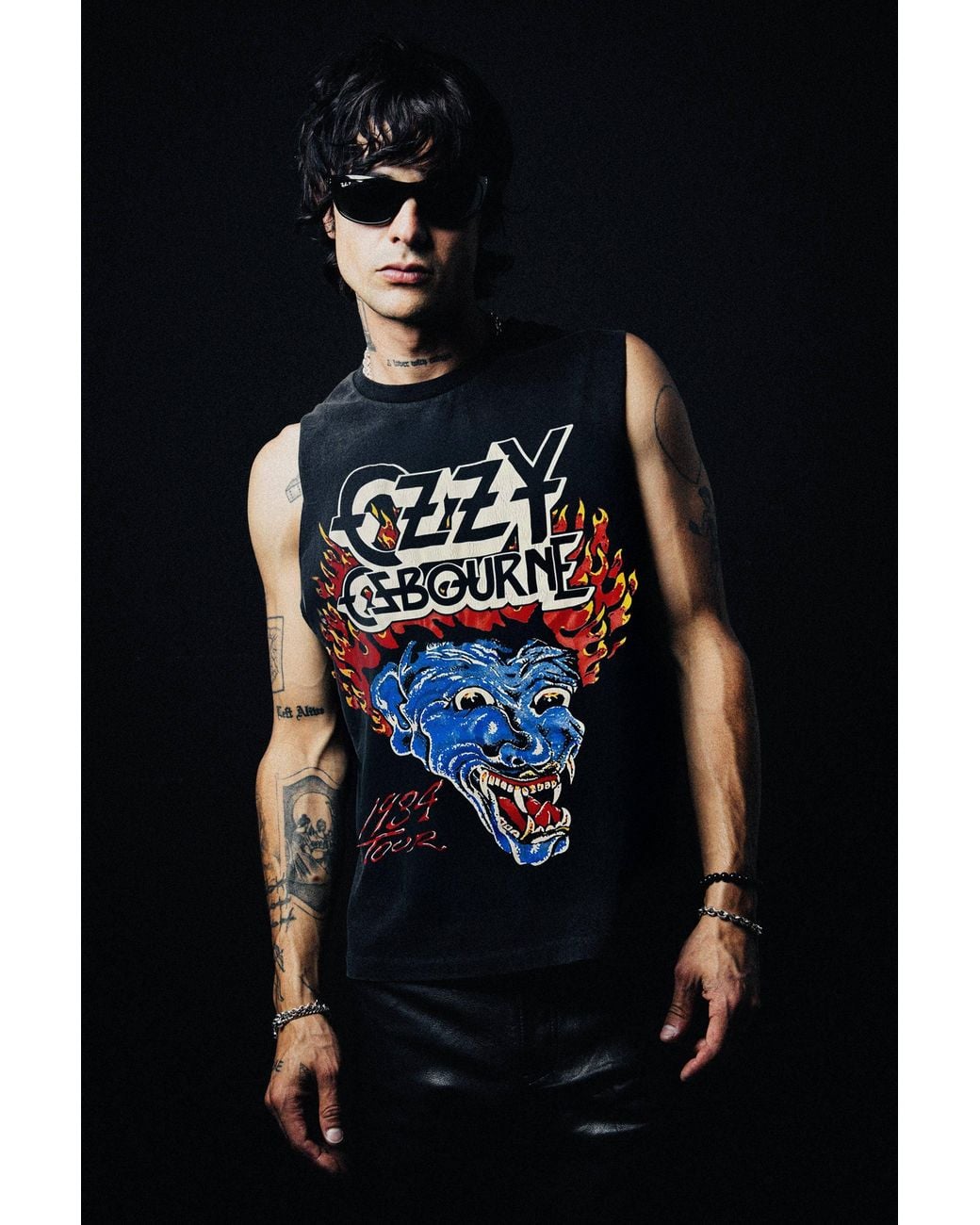 Other Uk Black Ozzy Osbourne Rules Vintage Tank for men