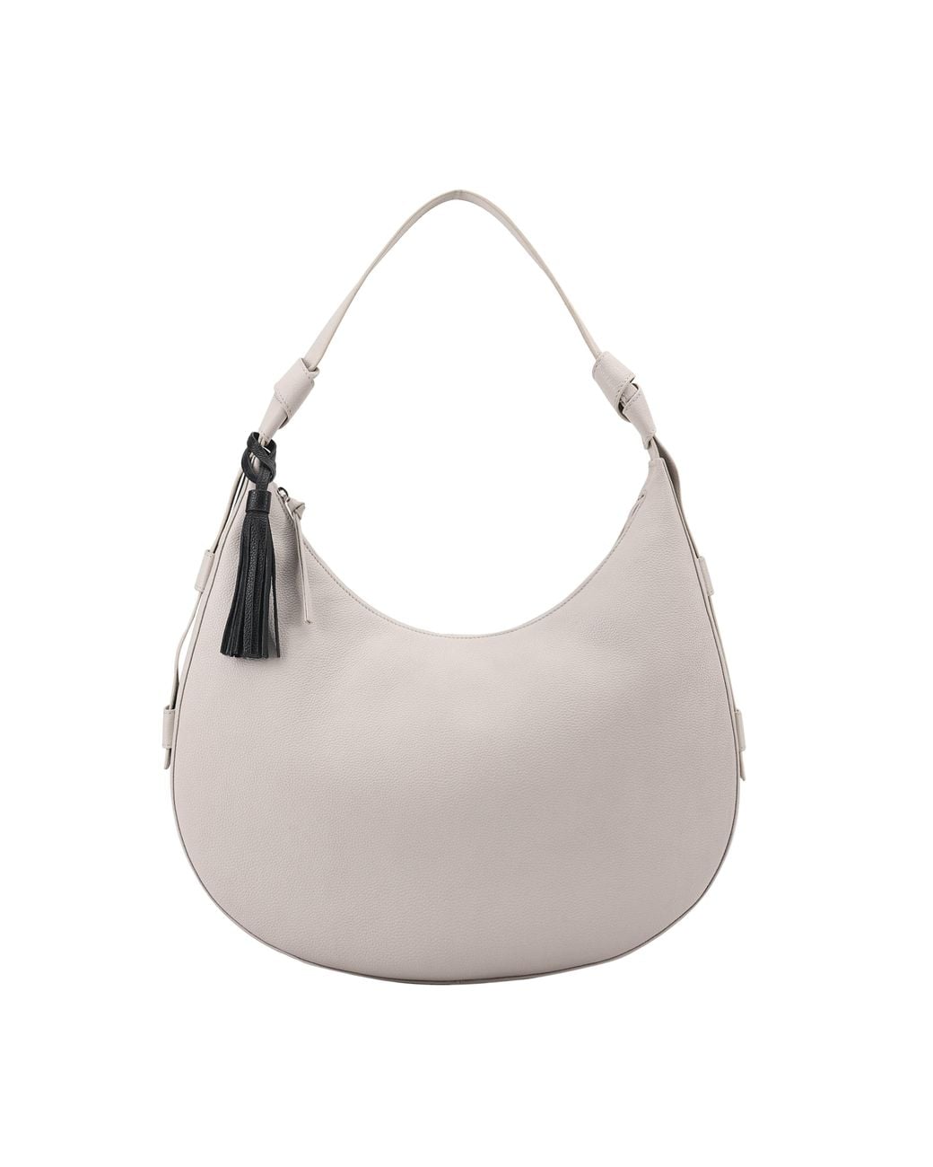 Lloyd Baker Gray Emmy Leather Hobo/Shoulder Bag- Neutrals