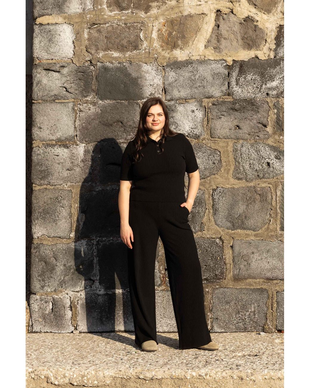 SALANIDA Blue Vera Ribbed Pants