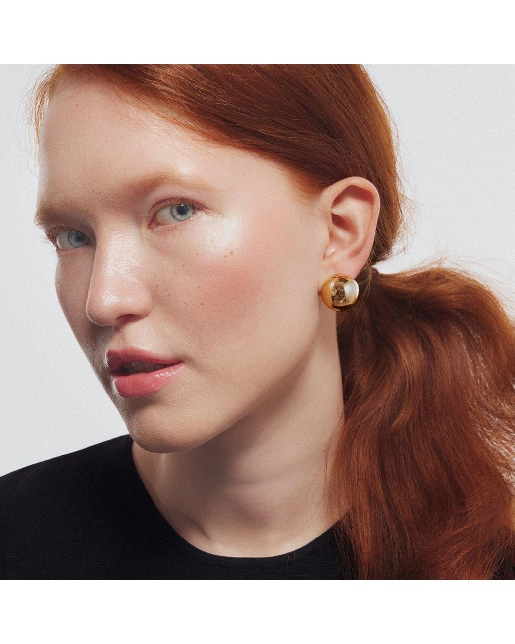 Saule Label Metallic Rumi Earrings
