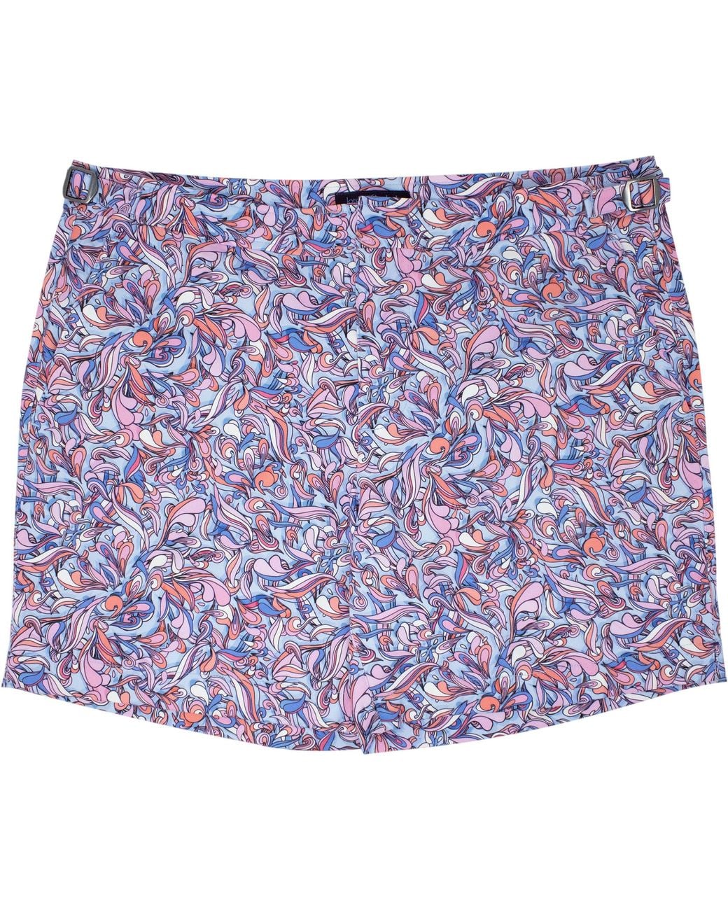 Lords of Harlech Purple Pool Paisley Layers Swim Short for men