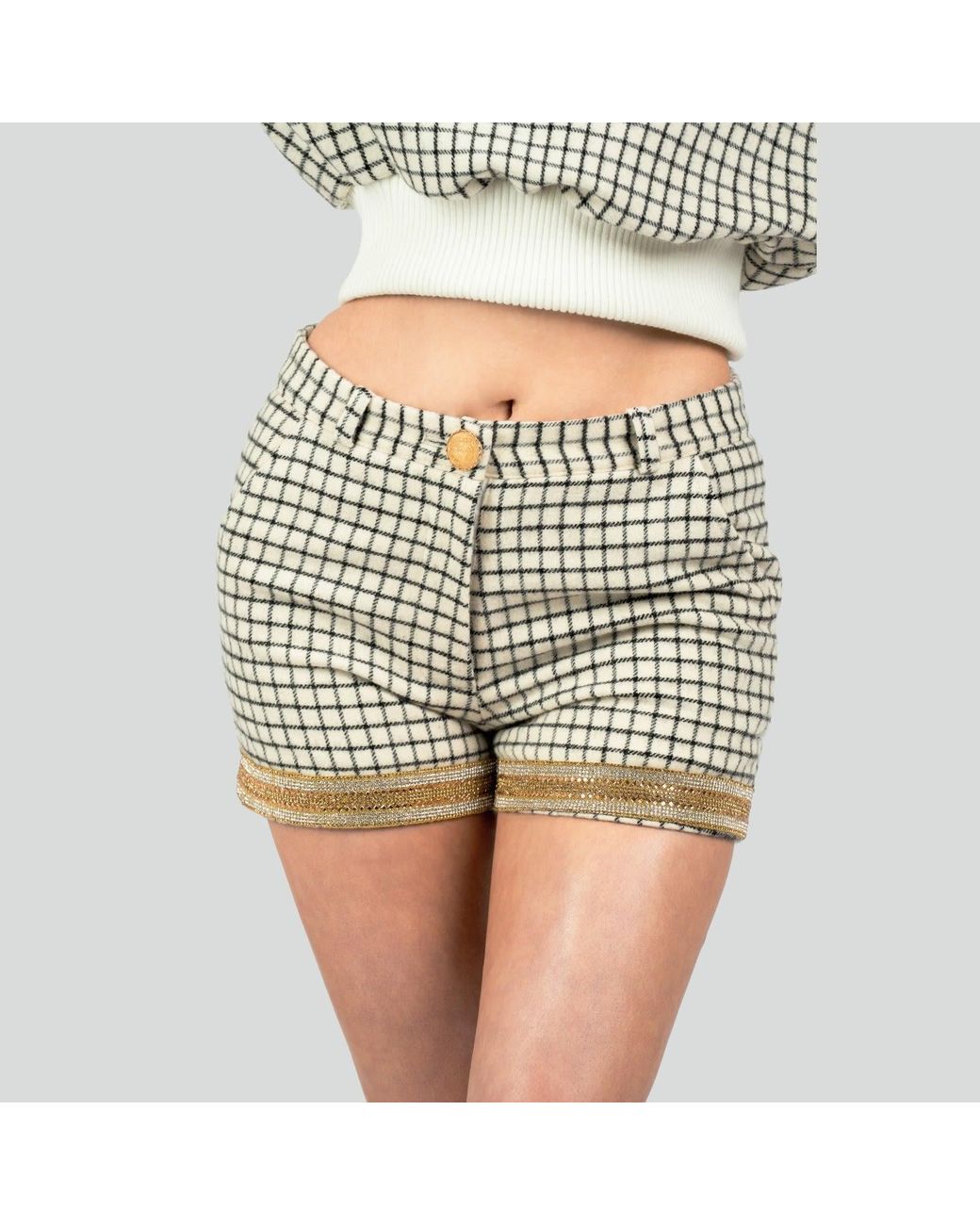 Maui X Lolita Natural Abby Alpaca Wool Shorts
