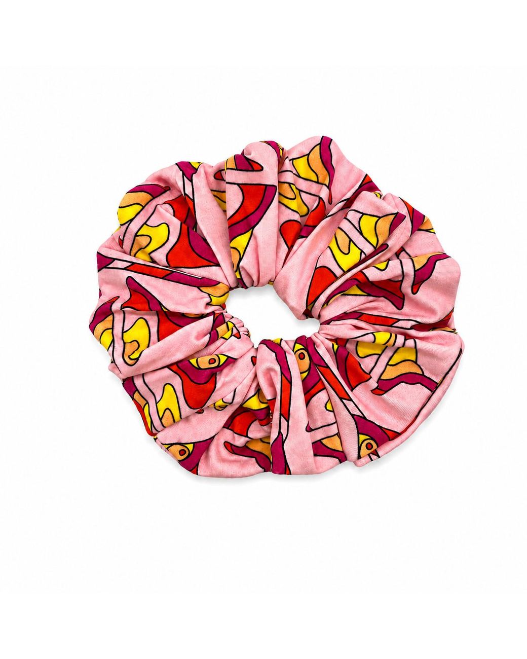 Julia Clancey Red Super Sized Strawberry Martini Organic Cotton Scrunchy