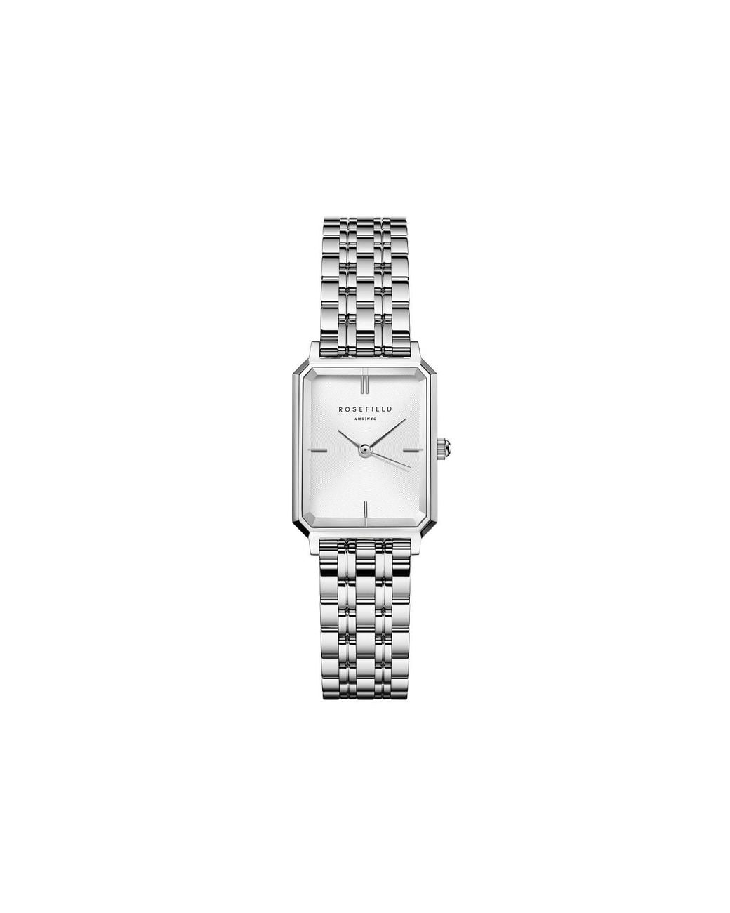 ROSEFIELD Metallic Octagon Xs Steel And Dial Watch