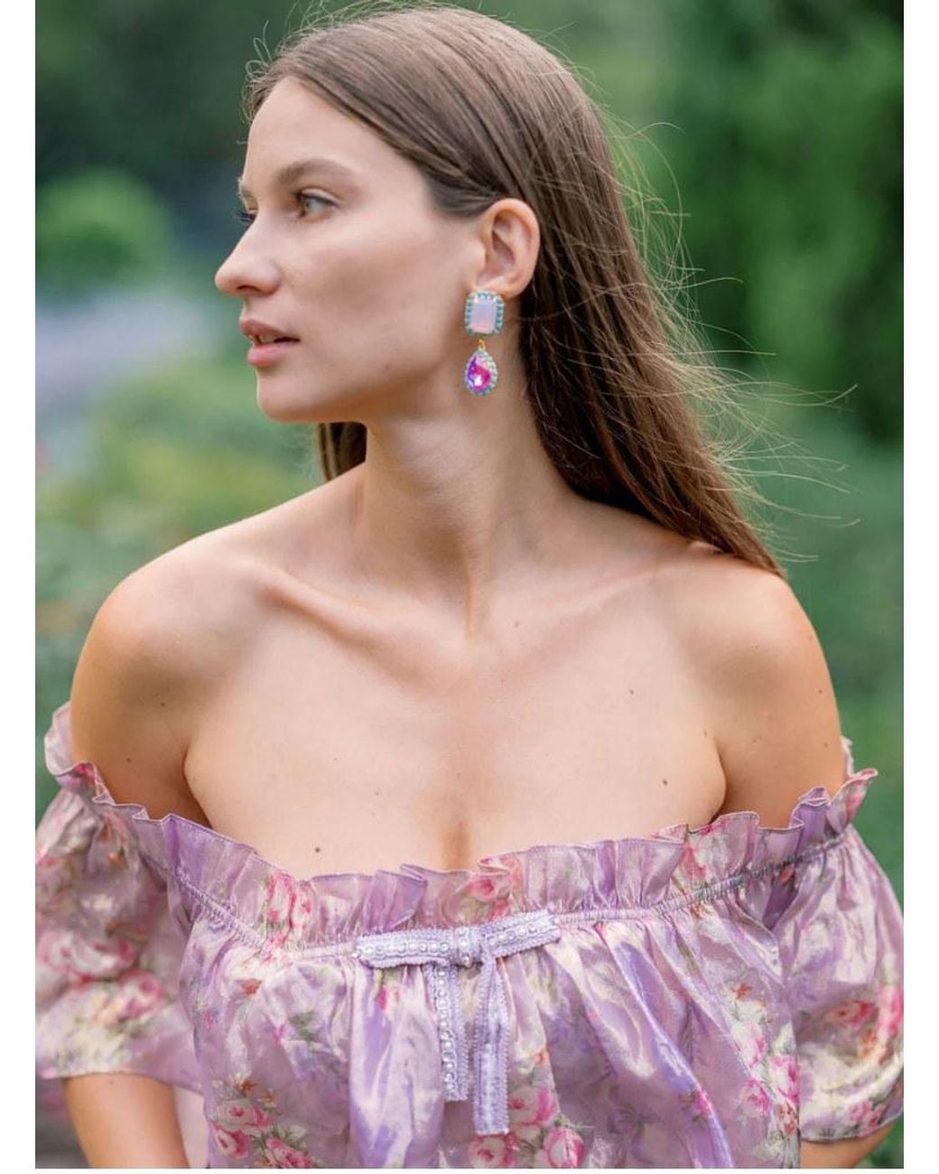 The Pink Reef Green Jewel Drop