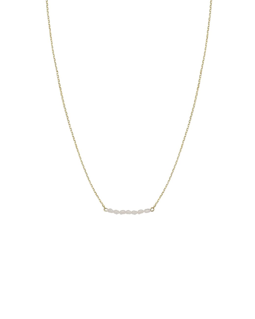 Lisa&Co. Metallic Chain Moving Pearls