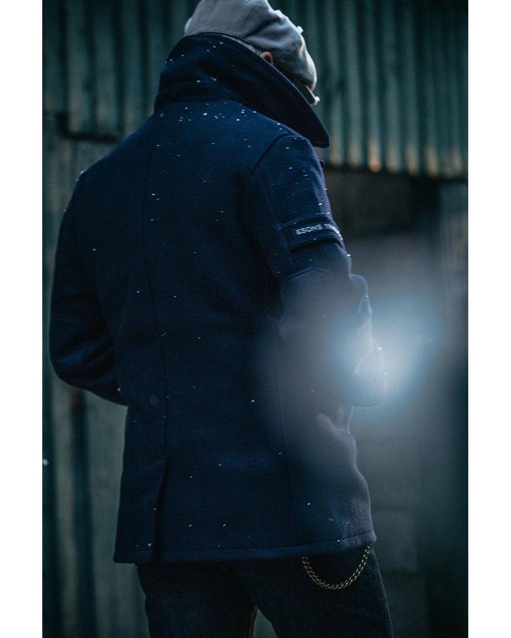 &SONS Trading Co Blue Boardwalk Peacoat for men