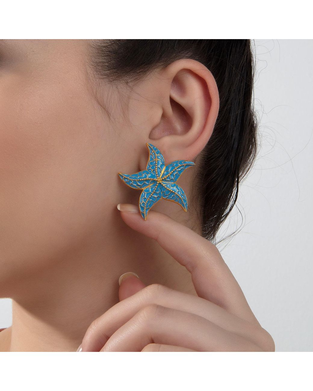 Milou Jewelry Metallic Starfish Earrings