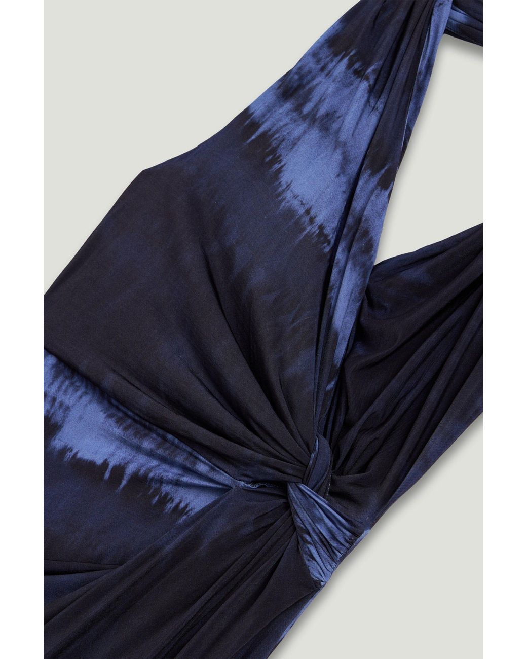 Nocturne Blue Printed Sleeveless Maxi Dress