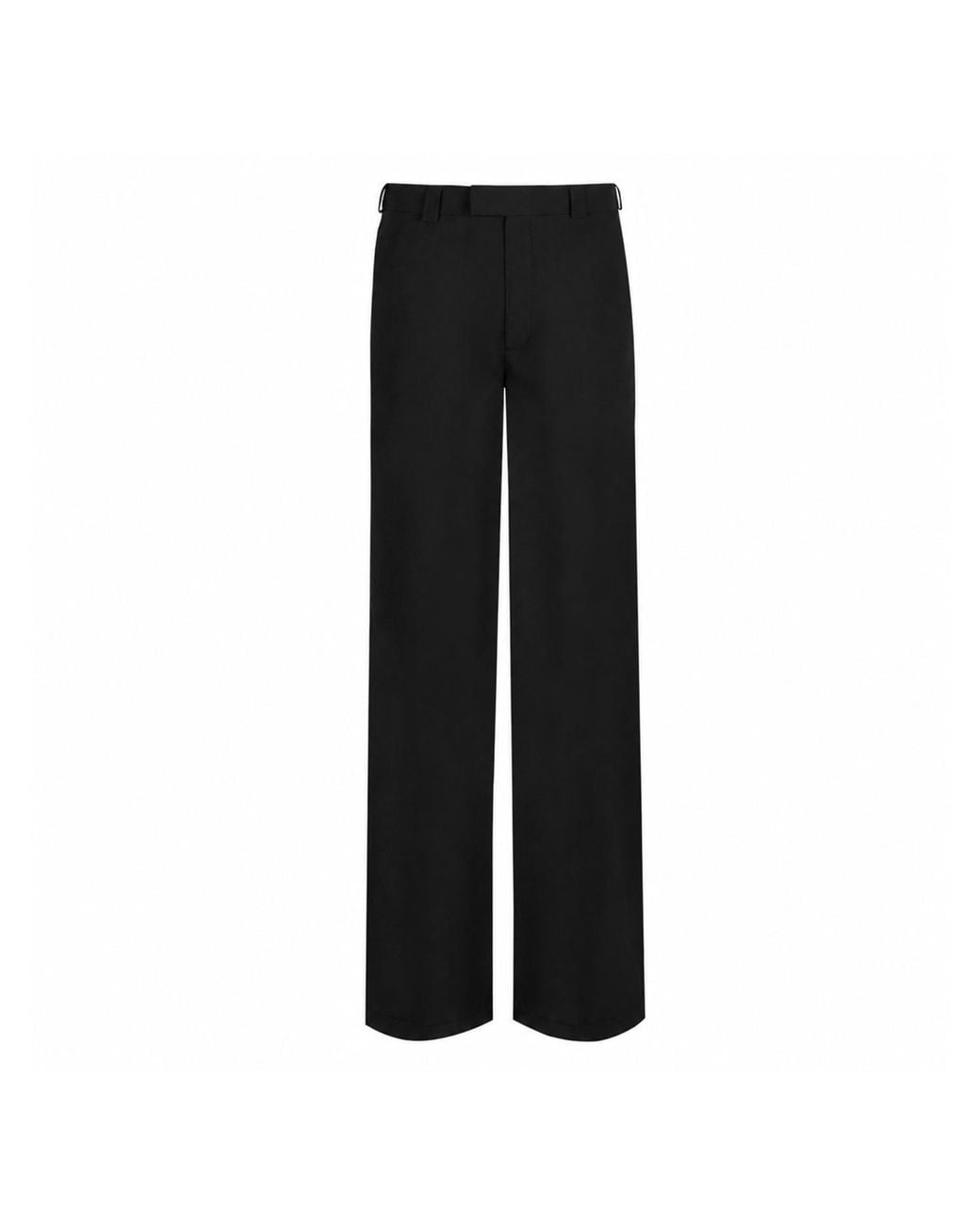Gunda Hafner Ltd Black Mid Rise Straight Leg Merino Trousers