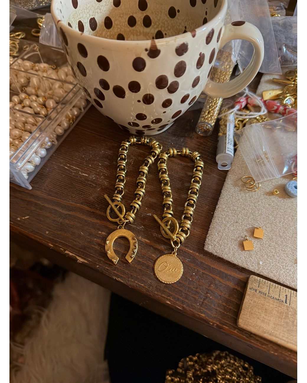 Sccollection Metallic Oui Charm Bracelet