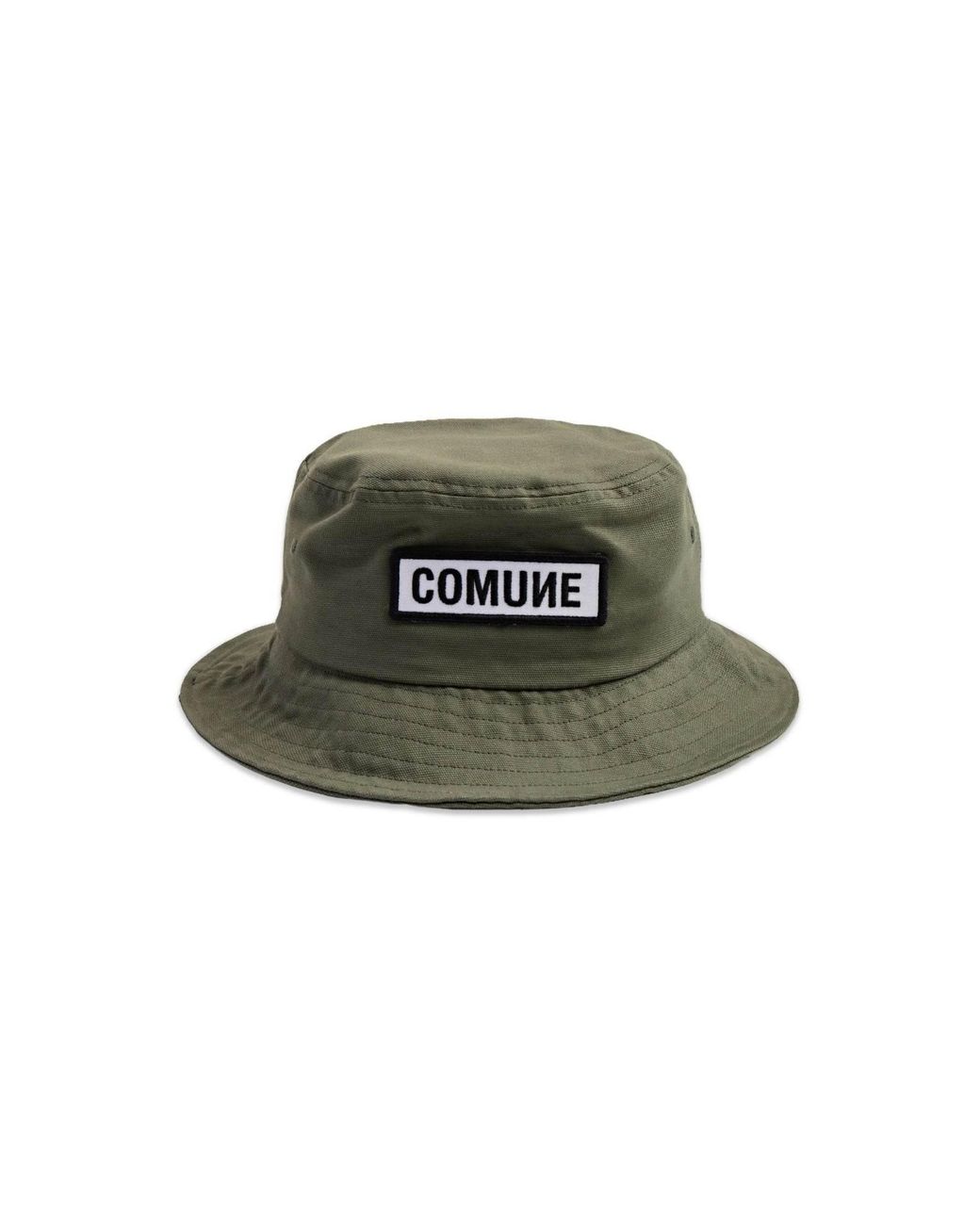Comune Green Patch Bucket Hat for men