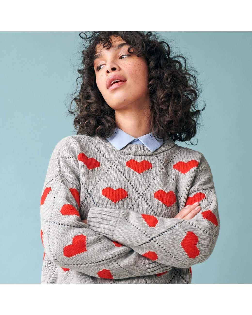 Gigi Knitwear Red Love Sweater