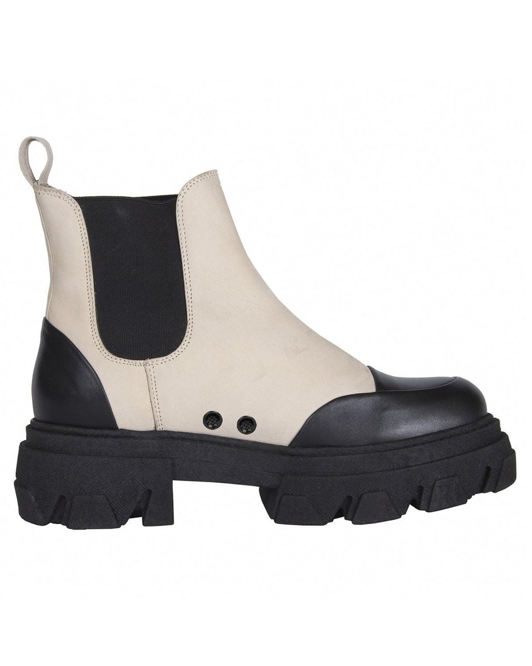 Urbnkicks Black Neutrals Chelsea Two-Tone Boots