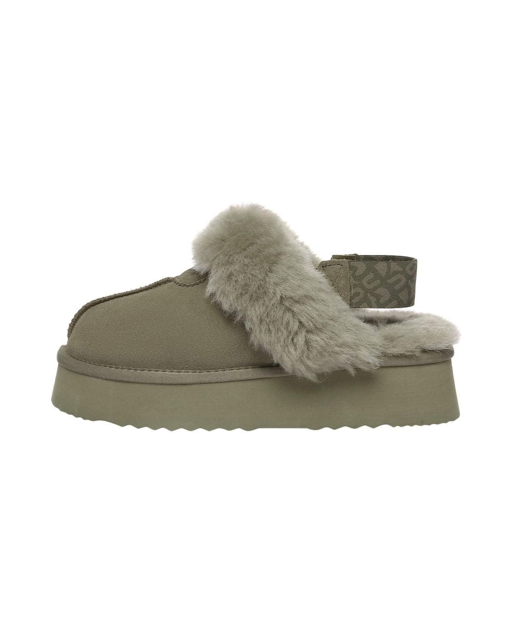 EverAu Australia Green Wagtail Removable Strap Platform Slippers