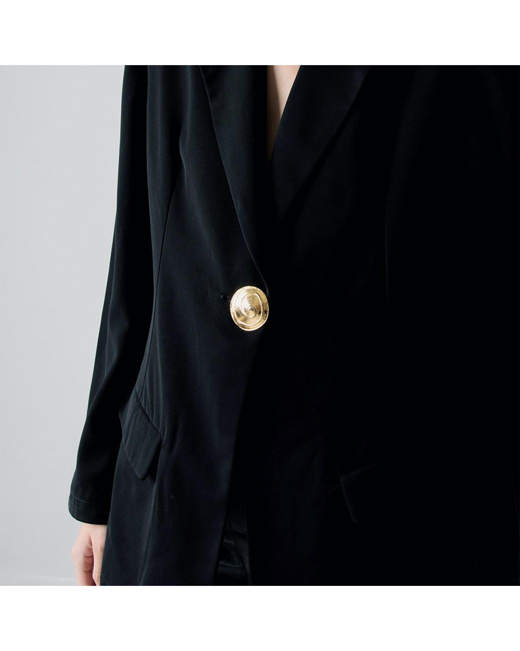 Ats the Label Black Leonie Standard Length Blazer